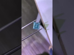 3.2CT Fancy Intense Blue VS1 2EX CVD Lab erwachsener Diamant Prinzessin Schnitt IGI Zertifikat