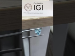 3.26ct Lab Growm Diamant Herz Schnitt CVD Fancy Intensive Grün-Blau VS2 2EX N IGI