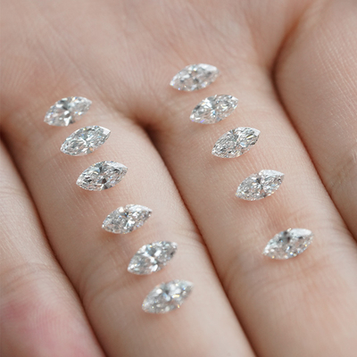 kaufen 1.5x3.3-4.8x9.5mm 0,01 bis 0,68ct Natürliche Melee Diamanten Weiß Marquise Form DEF Farbe VVS Klarheit online manufacture