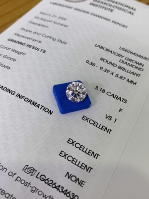 kaufen 3.18CT F VS1 3EX CVD Synthetische Diamant-Pierenschnitt IGI-Zertifikat LG626434630 online manufacture