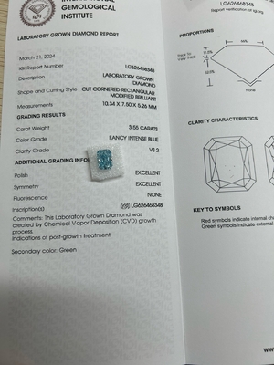 kaufen 3.55ct Fancy Intense Blau Labor gewachsen Diamanten OEM ODM online manufacture
