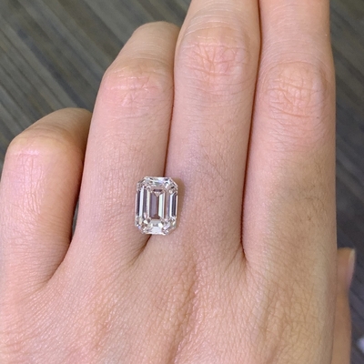 kaufen 3.72CT Lab geschaffen Smaragd Schnitt Diamant VS1 G EX N IGI zertifiziert online manufacture