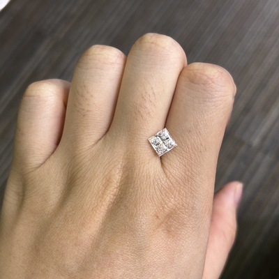 kaufen 2.02CT D VS1 EX VG CVD Wachsene Brilliance Diamanten Prinzessin geschnitten IGI zertifiziert online manufacture
