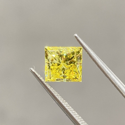 kaufen VVS2 2.14ct Labor erstellt Kanarische Diamant CVD HPHT Diamant OEM online manufacture