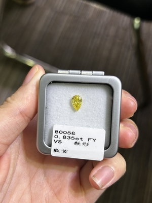 kaufen 0.83ct Laborgemachte gelbe Diamanten Birnenschnitt CVD Fancy Gelb Loose VS Diamant online manufacture