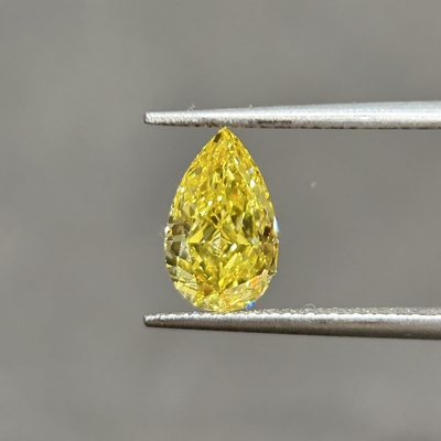 kaufen 1.39ct VVS2 von Menschenhand Gelb Diamanten Cvd und Hpht Diamanten Birnenschnitt online manufacture