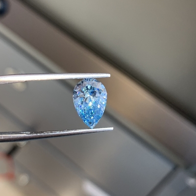 kaufen Fancy VIVID Blau VS2 2EX N IGI Birnenförmige Labordiamant 2.11ct online manufacture