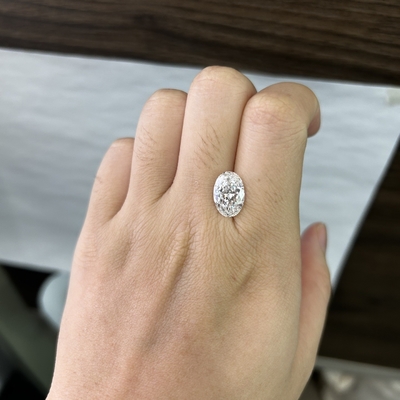 kaufen 4.07 Karat VS2 E CVD Lab geschaffen Diamanten Oval Schnitt OEM ODM online manufacture