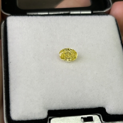 kaufen Fancy Vivid Yellow Lab-Grown Diamanten HPHT VS2 1,02 Karat Oval geschnitten online manufacture
