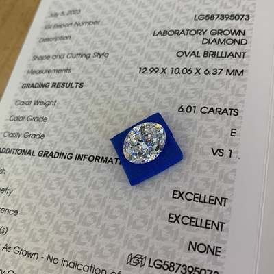 kaufen 6.01 Karat E Farbe VS1 Klarheit Lab geschaffen Diamanten OEM ODM online manufacture