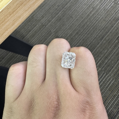 kaufen 6.56 Karat Radiant Cut Diamant Labor gewachsen SI1 Klarheit F Farbe online manufacture