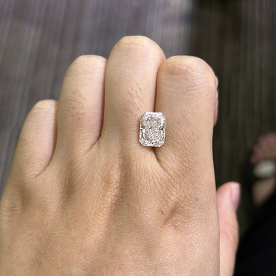 kaufen 3.82 Karat Labor erstellt Radiant Cut Diamant CVD E Farbe VS1 Klarheit EX VG N online manufacture