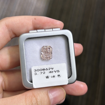kaufen 3.72ct Herz-Kreislauf-Krankheit Fancy Pink Lab Grown Diamond Radiant Cut VS Klarheit online manufacture