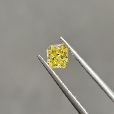 kaufen 0.55ct VS2 Lab geschaffen Kanarienblume Gelbe Diamanten Strahlend geschnitten OEM ODM online manufacture