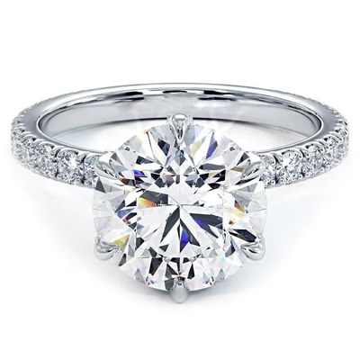 kaufen 18K 14K 10K Massivgold Schmuck 2 Karat def vvs cvd hpht Lab Grown Diamant Halo Ringe zum Verkauf online manufacture