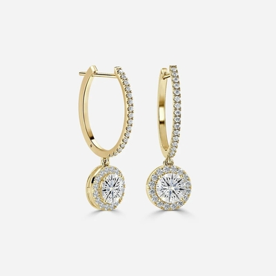 kaufen 1.4 Karat Labor geschaffen Diamant Hoop Ohrringe VVS Klarheit HPHT Birnenschnitt online manufacture