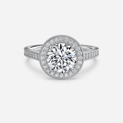 kaufen IGI Lab Grown Halo Diamant Ring VVS Klarheit HPHT Birnenschnitt online manufacture