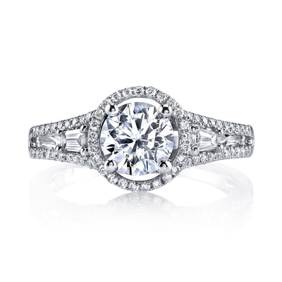 kaufen 18K 14K 10K 9K Platin Halo Lab geschaffen Diamant Verlobungsring 1 bis 3 Karat online manufacture