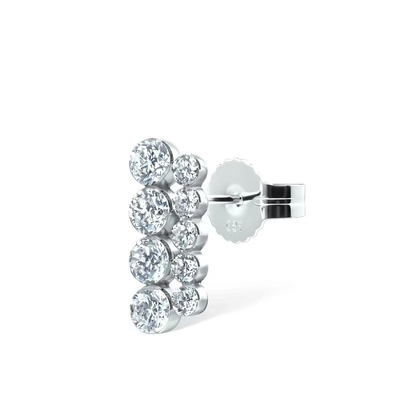 kaufen 0.37 Karat Labor geschaffen Diamant Hoop Ohrringe VVS Klarheit HPHT Runder Schnitt online manufacture