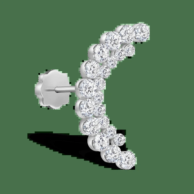 kaufen 0.73 Karat Labor geschaffen Diamant Hoop Ohrringe VVS Klarheit HPHT Runder Schnitt online manufacture