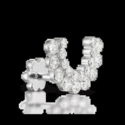 kaufen 0.59 Karat Labor-Schaffene Diamant-Hüpf-Ohrringe VVS Klarheit HPHT Runder Schnitt online manufacture