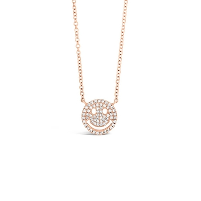 kaufen 18K Massivgold Klarheit CVD Runder Schnitt Bezel Labor gewachsener Diamant Halskette Klassiker Stil online manufacture