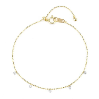 kaufen Erstaunliche 18K 14K 10K Massivgold Klarheit CVD Runder Schnitt Bezel Labor gewachsenen Diamant Armbänder für Schmuckliebhaber online manufacture