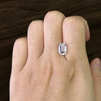 3.22ct Smaragd-Schnitt-Labor-Grown-Diamant-CVD F VS1 VG EX N IGI LG630433830