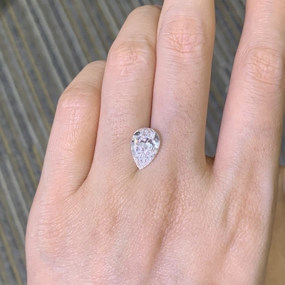 Pear Cut CVD Manmade Diamanten 3,01 Klarheit D Farbe OEM ODM