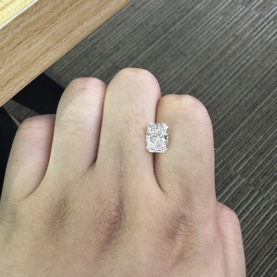 3.07ct Laborgewachsene Diamanten Radiant Cut F VS1 2EX N IGI OEM ODM