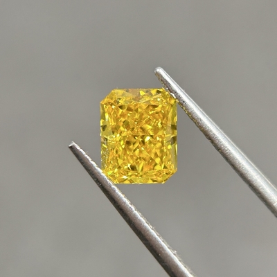 1.27ct VS1 2EX N IGI Gelb Laborgewachsener Diamant Radiant Cut HPHT